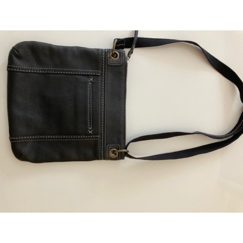 The Sak Black Leather Crossbody Adjustable Handbag - Picture 7 of 10